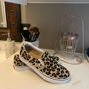 Vans Slip On Skate Shoe - Leopard